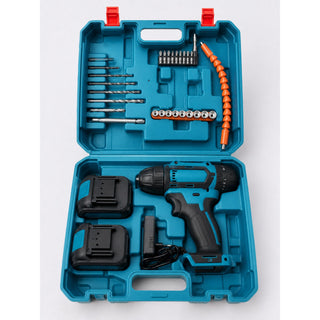 Taladro Inalámbrico 24V — kit de 35 piezas con maletín