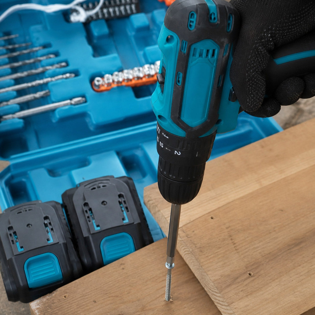 Taladro Inalámbrico 24V — kit de 35 piezas con maletín — imagen 3