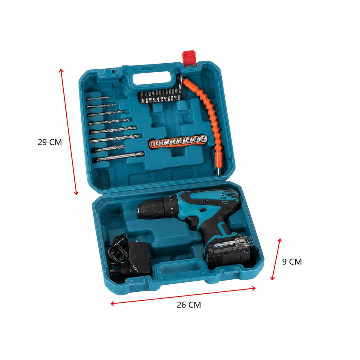 Taladro Inalámbrico 24V — kit de 35 piezas con maletín — imagen 6