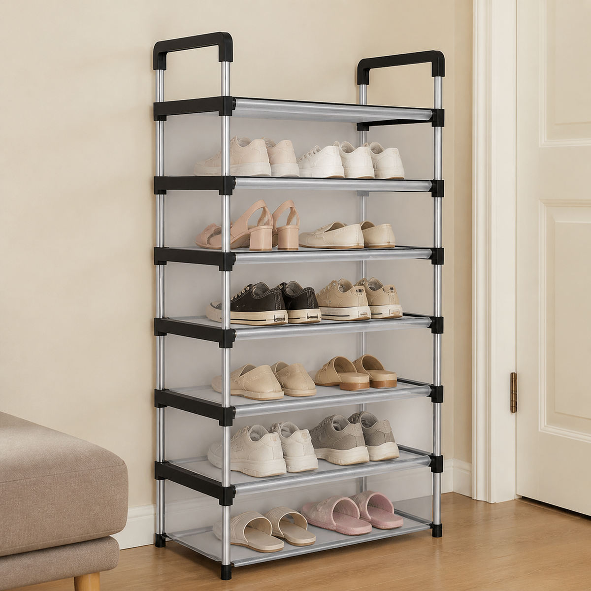 Zapatero 6 Niveles con Cubierta — hasta 10 pares